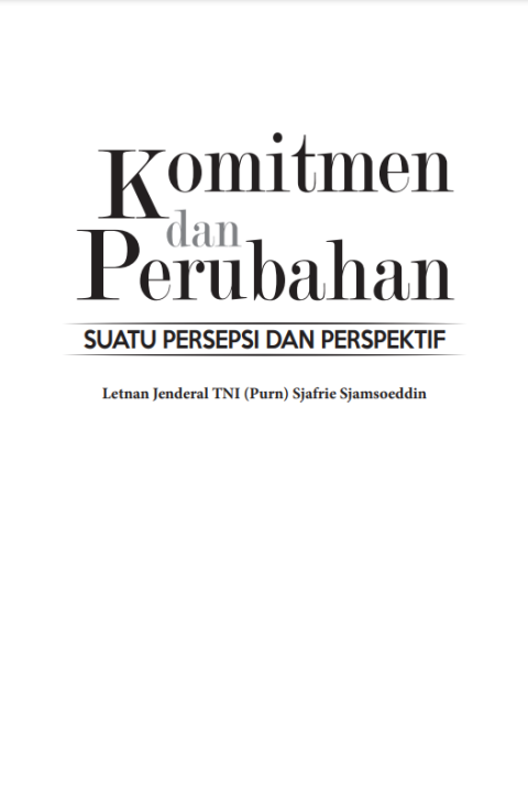 Perjalanan Panjang TNI Menuju Integritas Nasional. Dari nilai-nilai militansi hingga tunduk pada undang-undang, buku ini merangkum evolusi TNI. Landasan Sapta Marga dan Sumpah Prajurit tetap kokoh. Bermanfaat bagi generasi bangsa kita